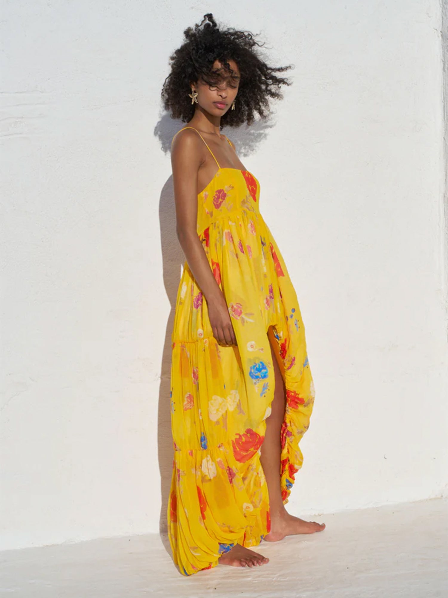 Caroline Constas | Isabelle High-Low Silk Gown – Kirna Zabête