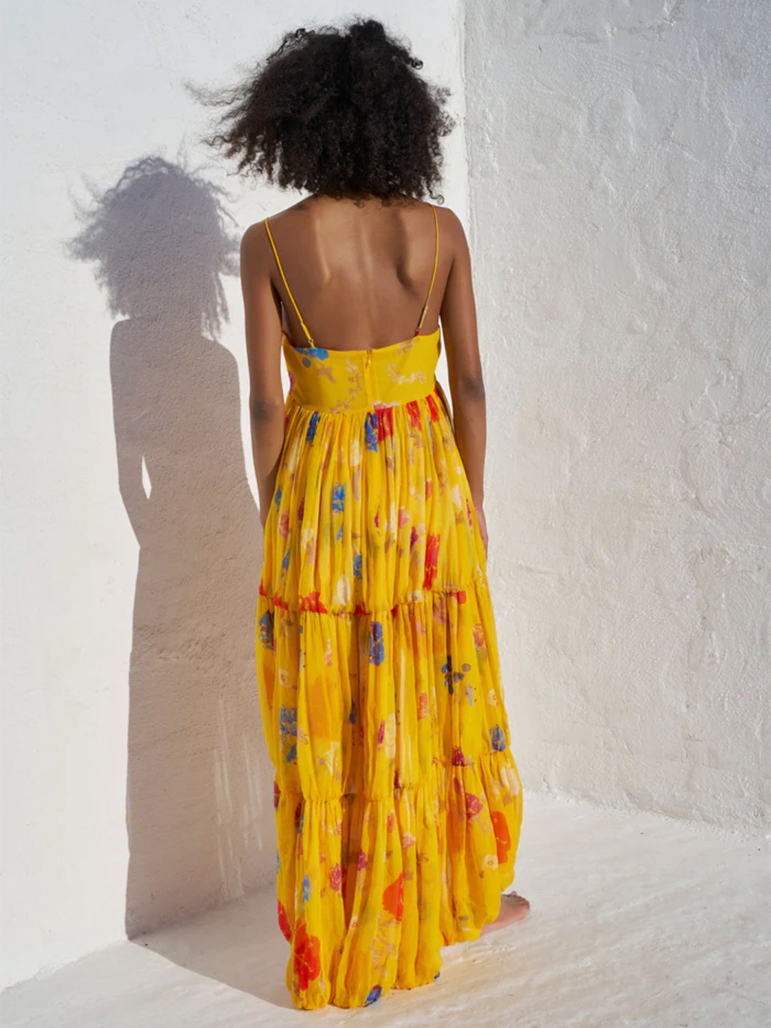 Isabelle High-Low Silk Gown