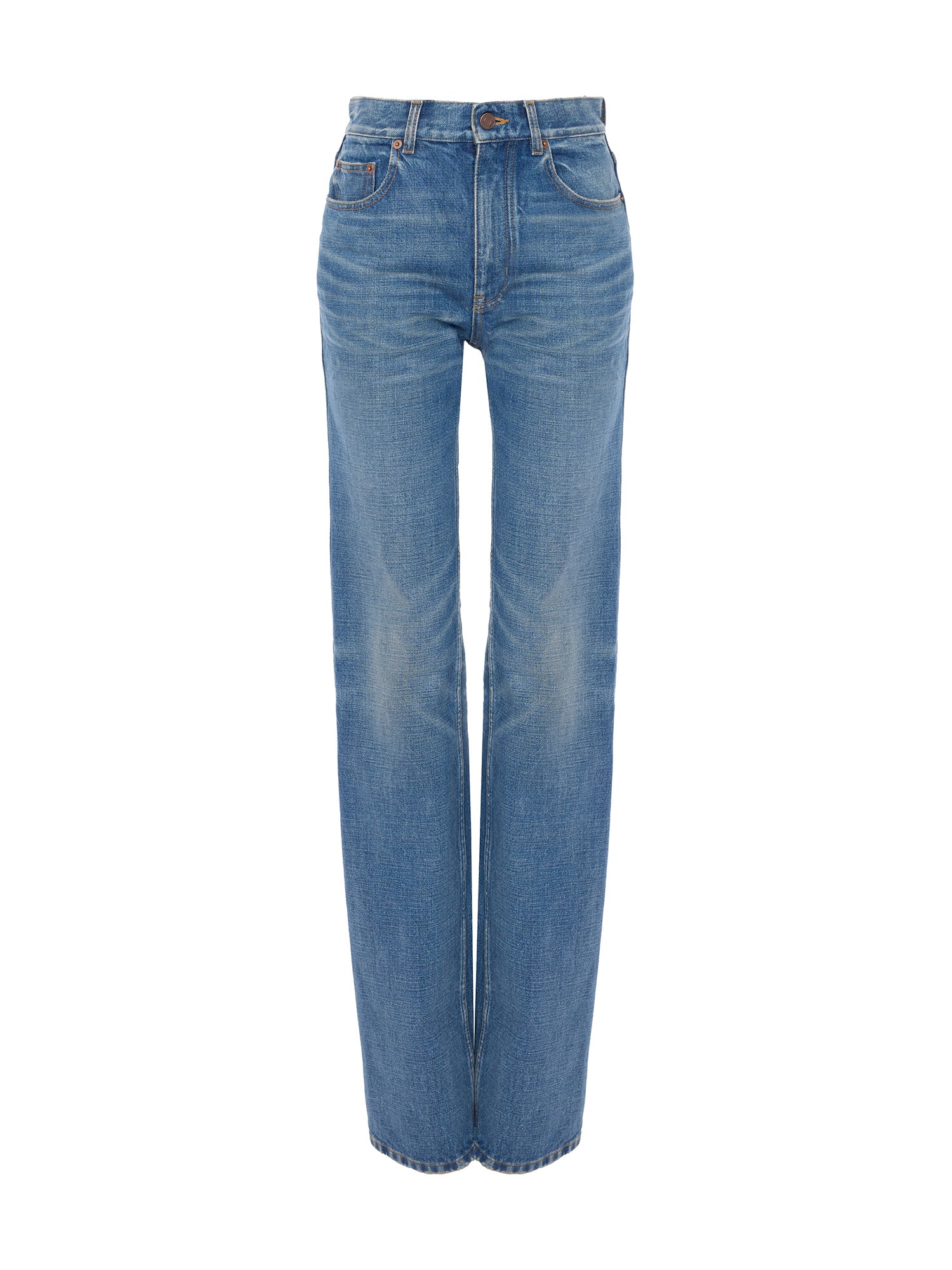 High-Rise Straight Leg Jeans