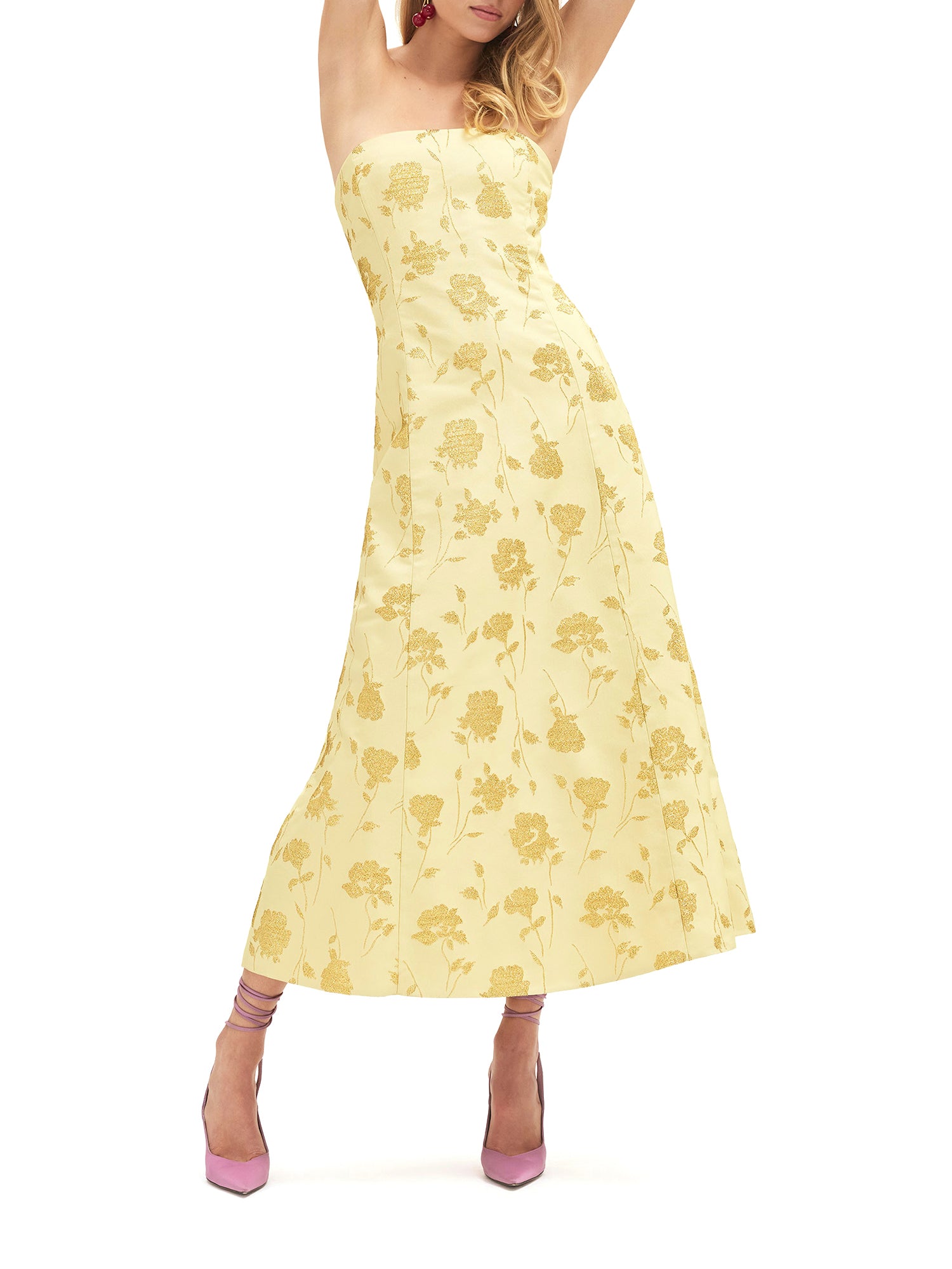 Colette Strapless Midi Dress