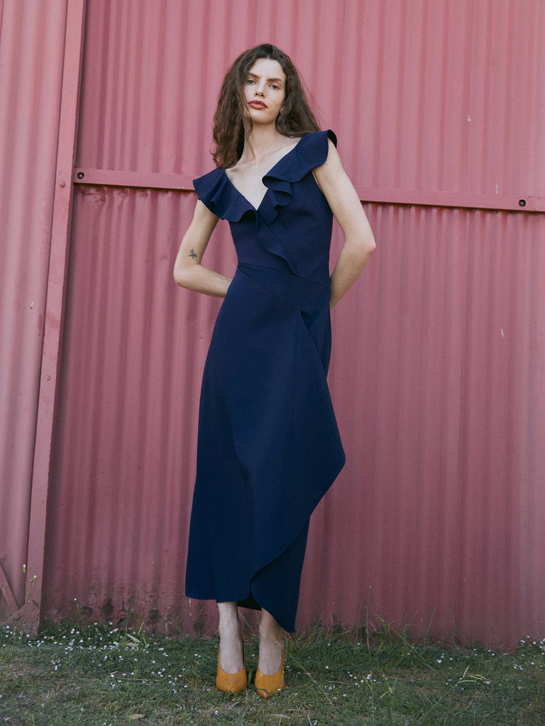 Delphine | Jessa Midi Dress Navy / US 2 Delphine | Jessa Midi Dress Navy / US 2