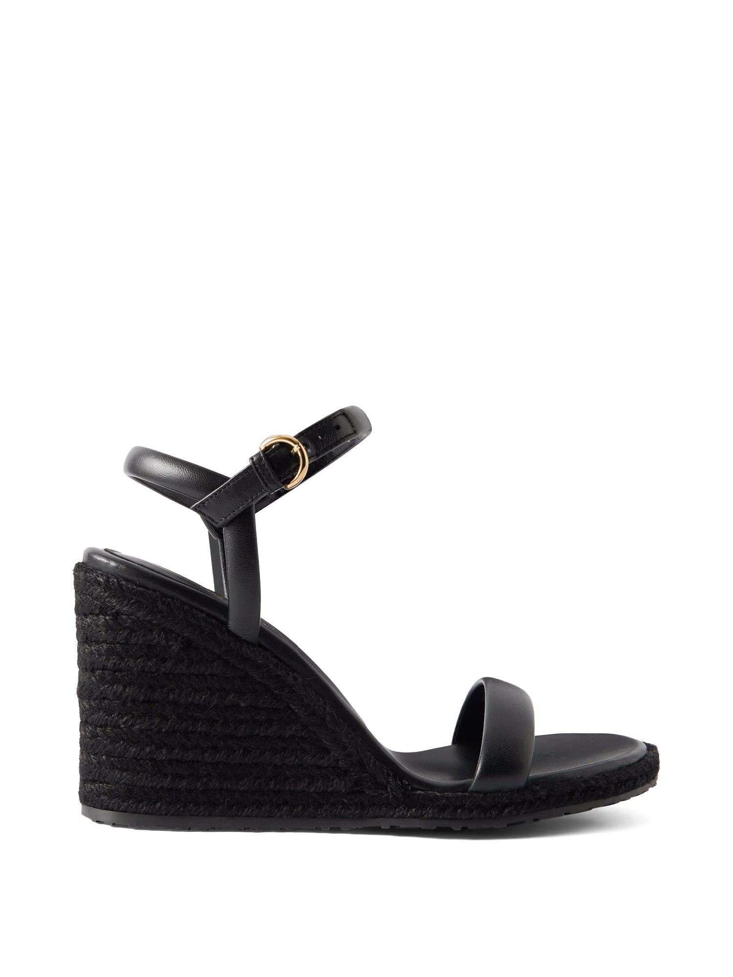 Leather Espadrille Wedges