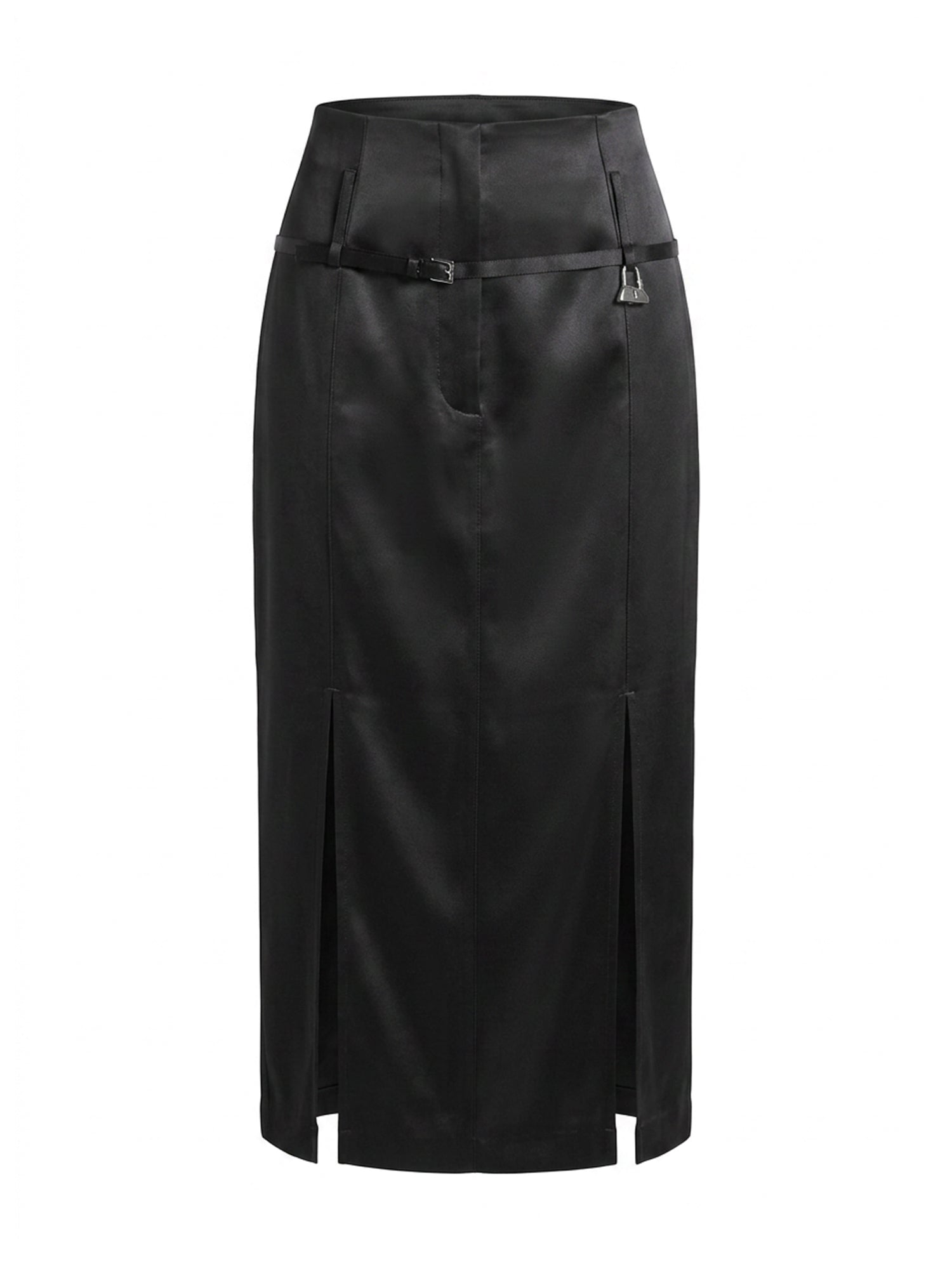 Relics Belted Slit Skirt