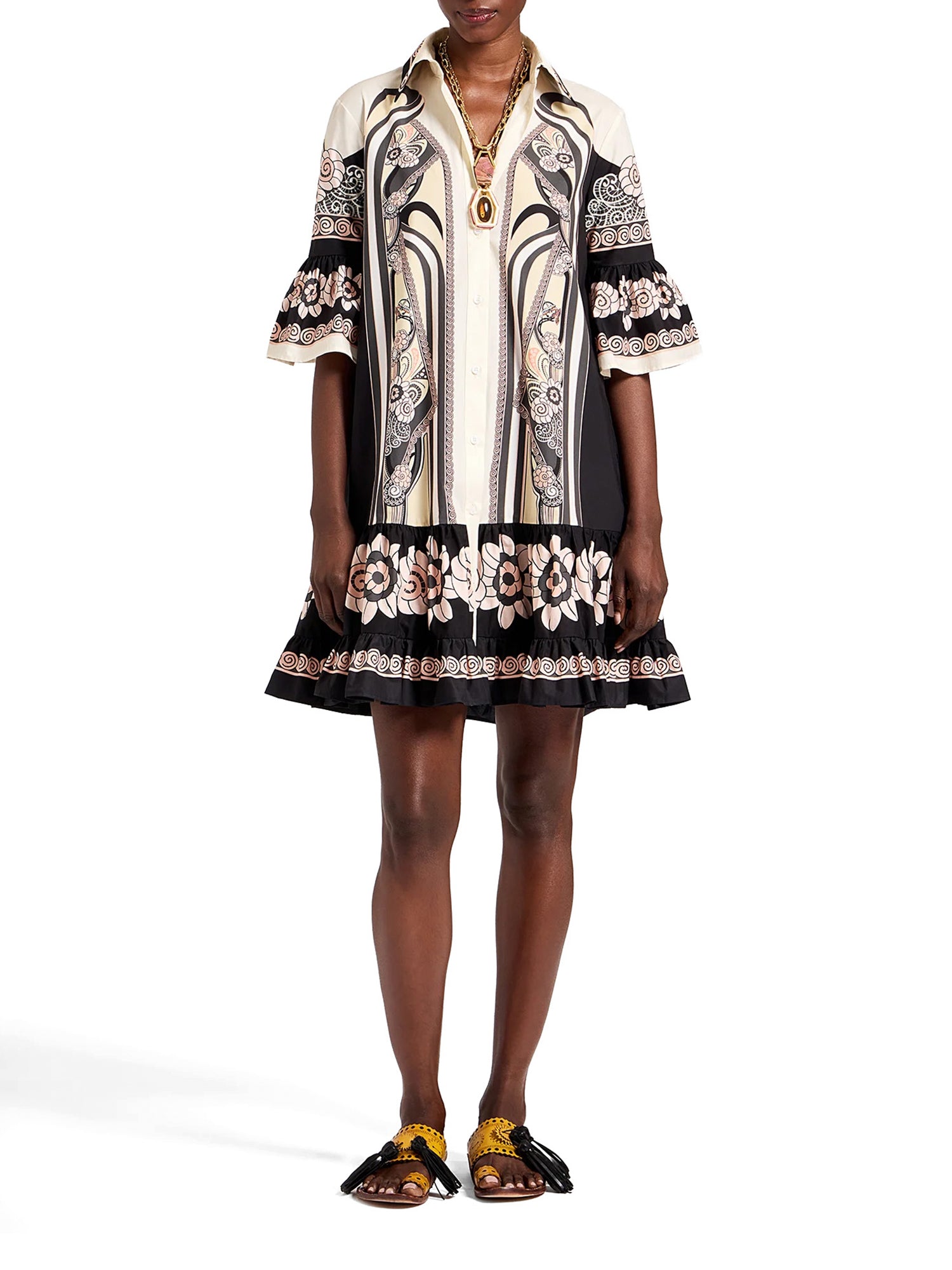 Choux Cotton Poplin Mini Dress