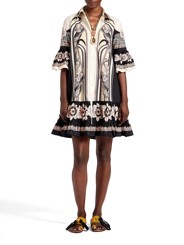 Choux Cotton Poplin Mini Dress