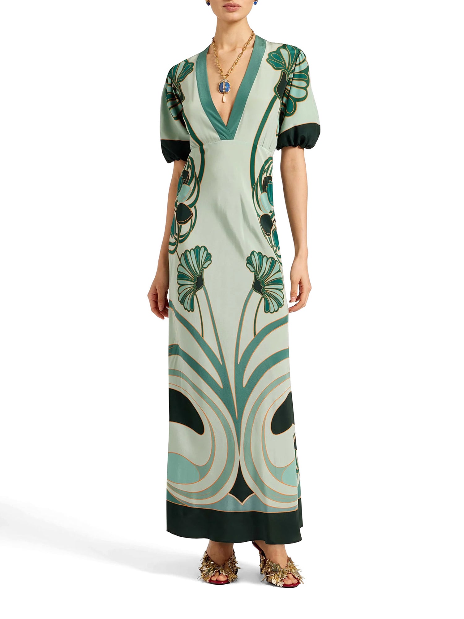 Marlene Silk Maxi Dress