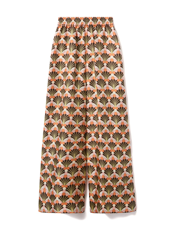 Silk Twill Palazzo Pants