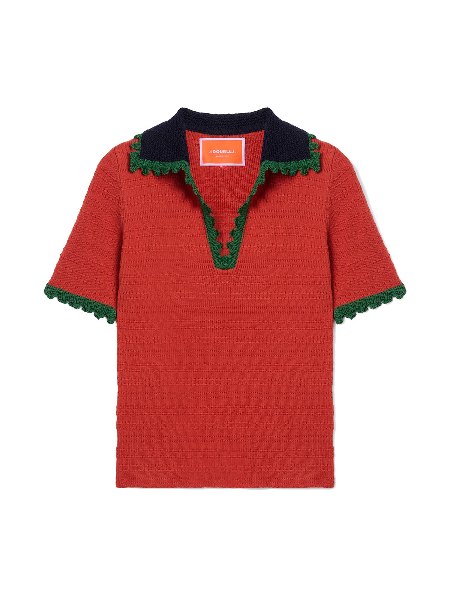 Picket Cotton-Cashmere Polo Top