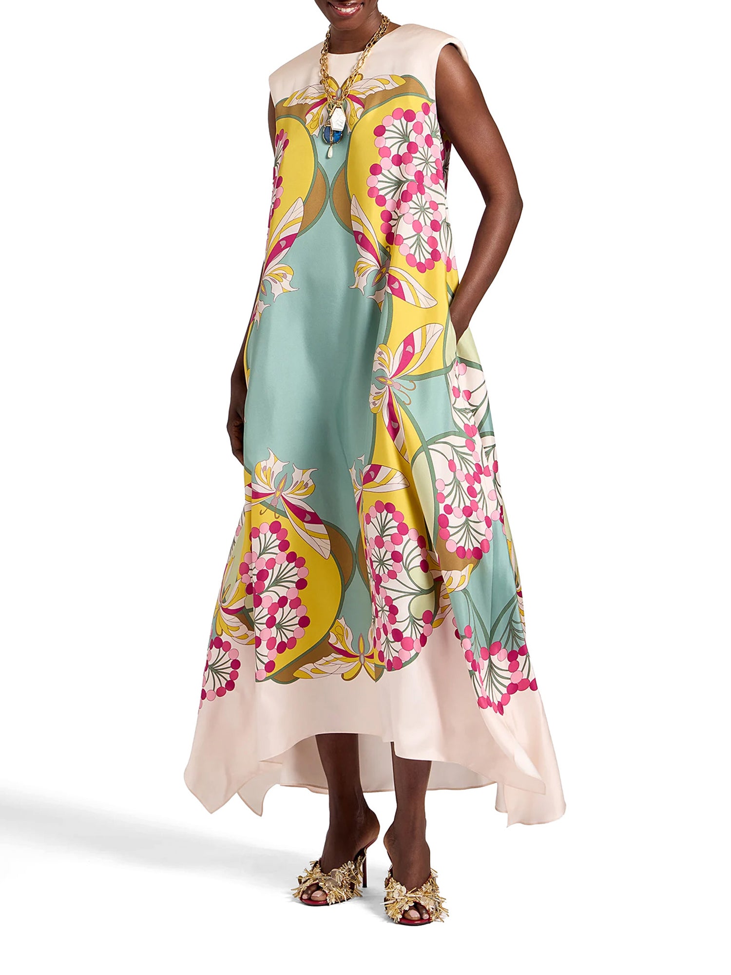 San Carlo Silk Midi Dress