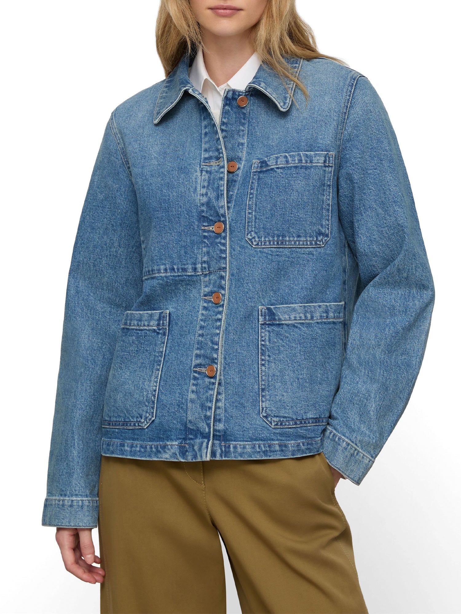 Patch Pocket Denim Jacket