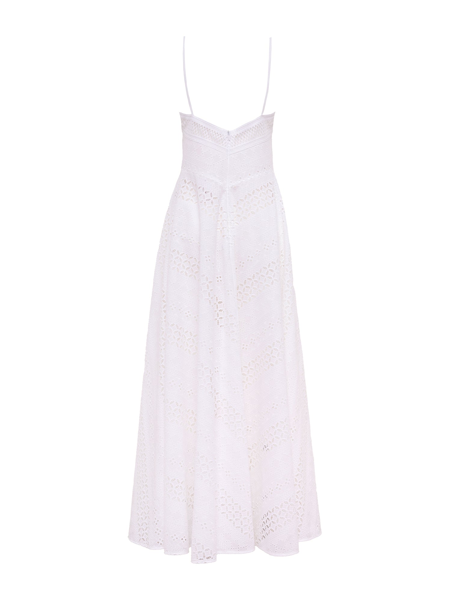 Castiglione Broderie Anglaise Cotton Halter Midi Dress