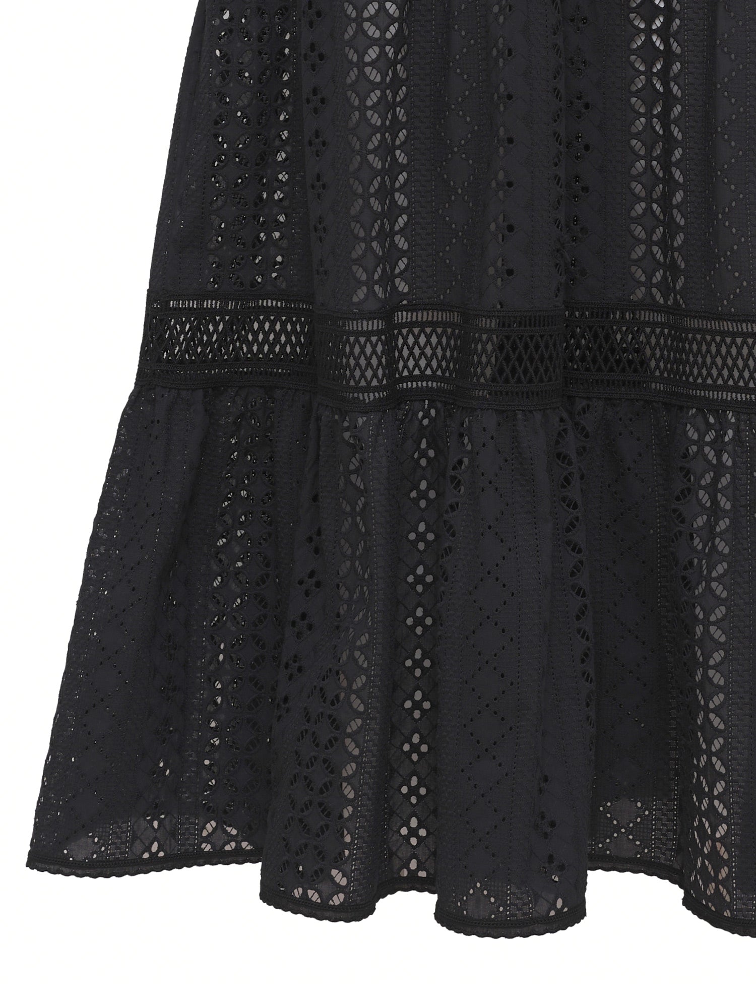 Demi Macrame Intarsia Midi Dress