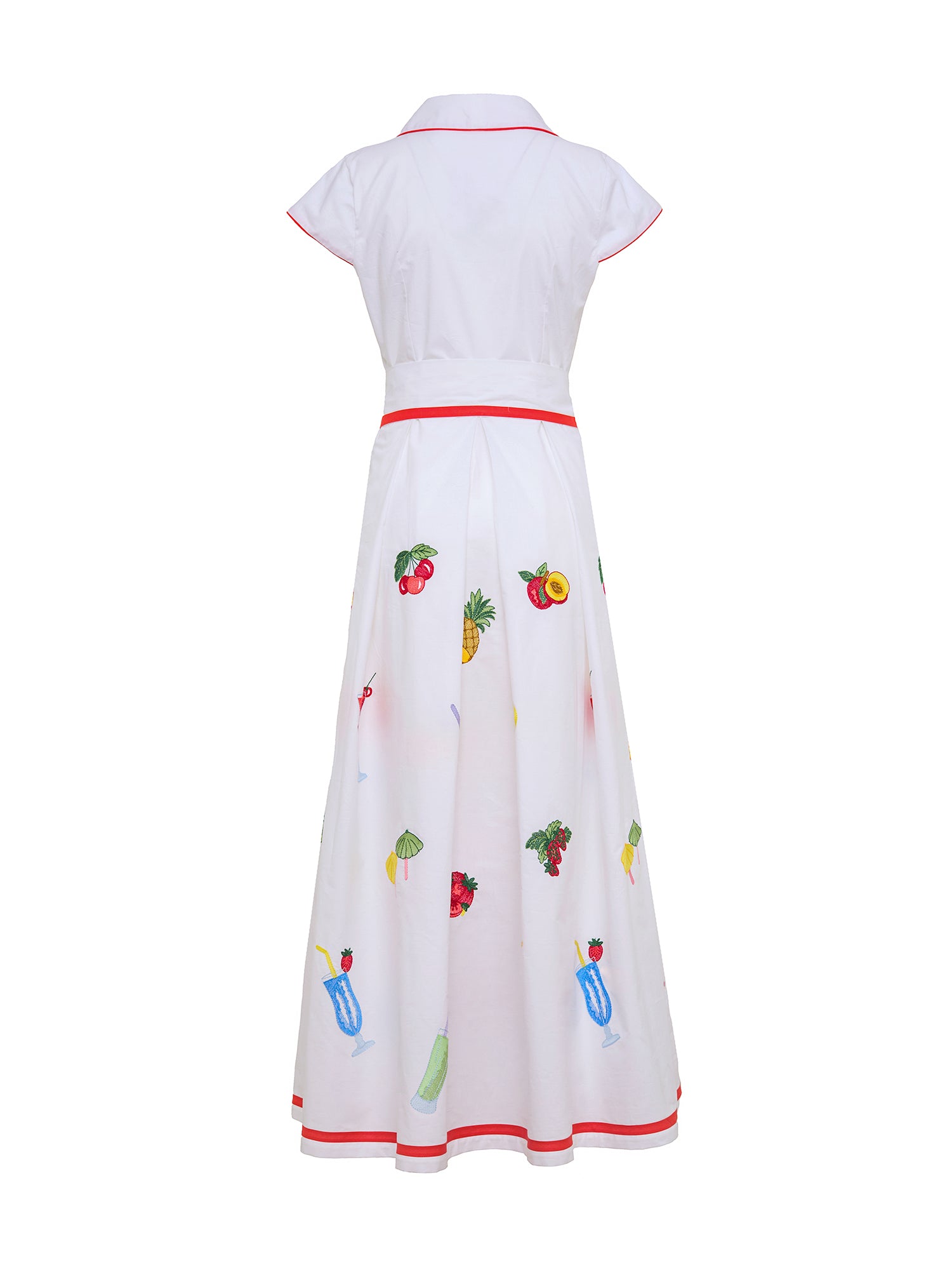 Giardino Embroidered Poplin Shirtdress