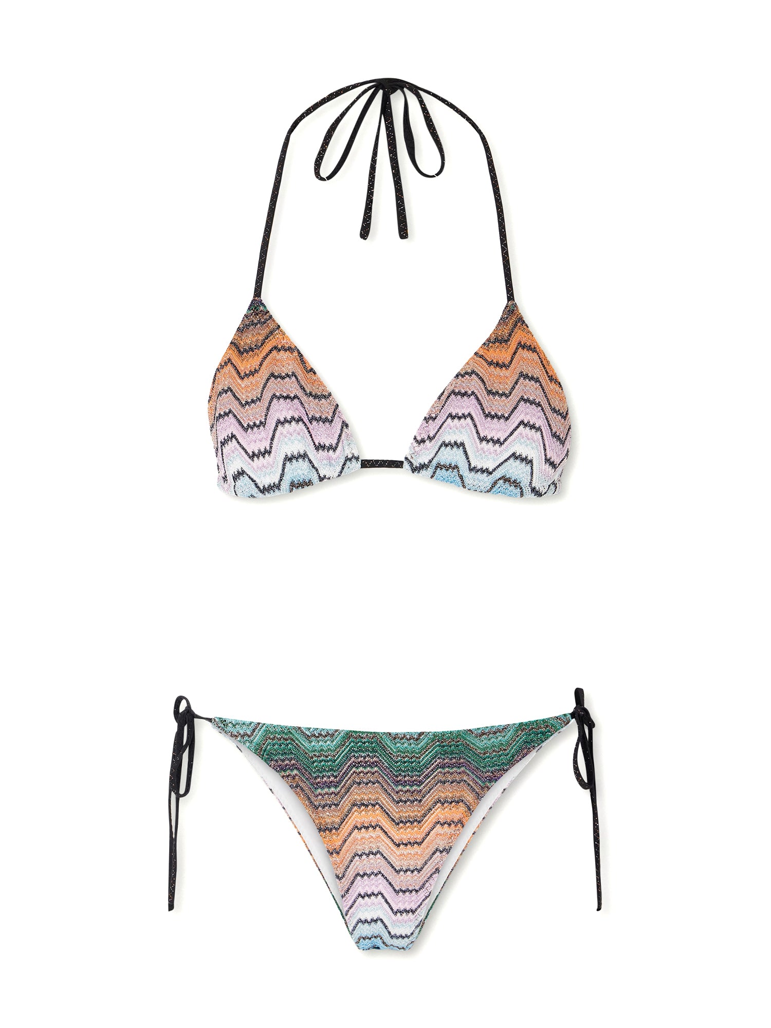 MISSONI | Raschel Lamé Striped Triangle Bikini – Kirna Zabête