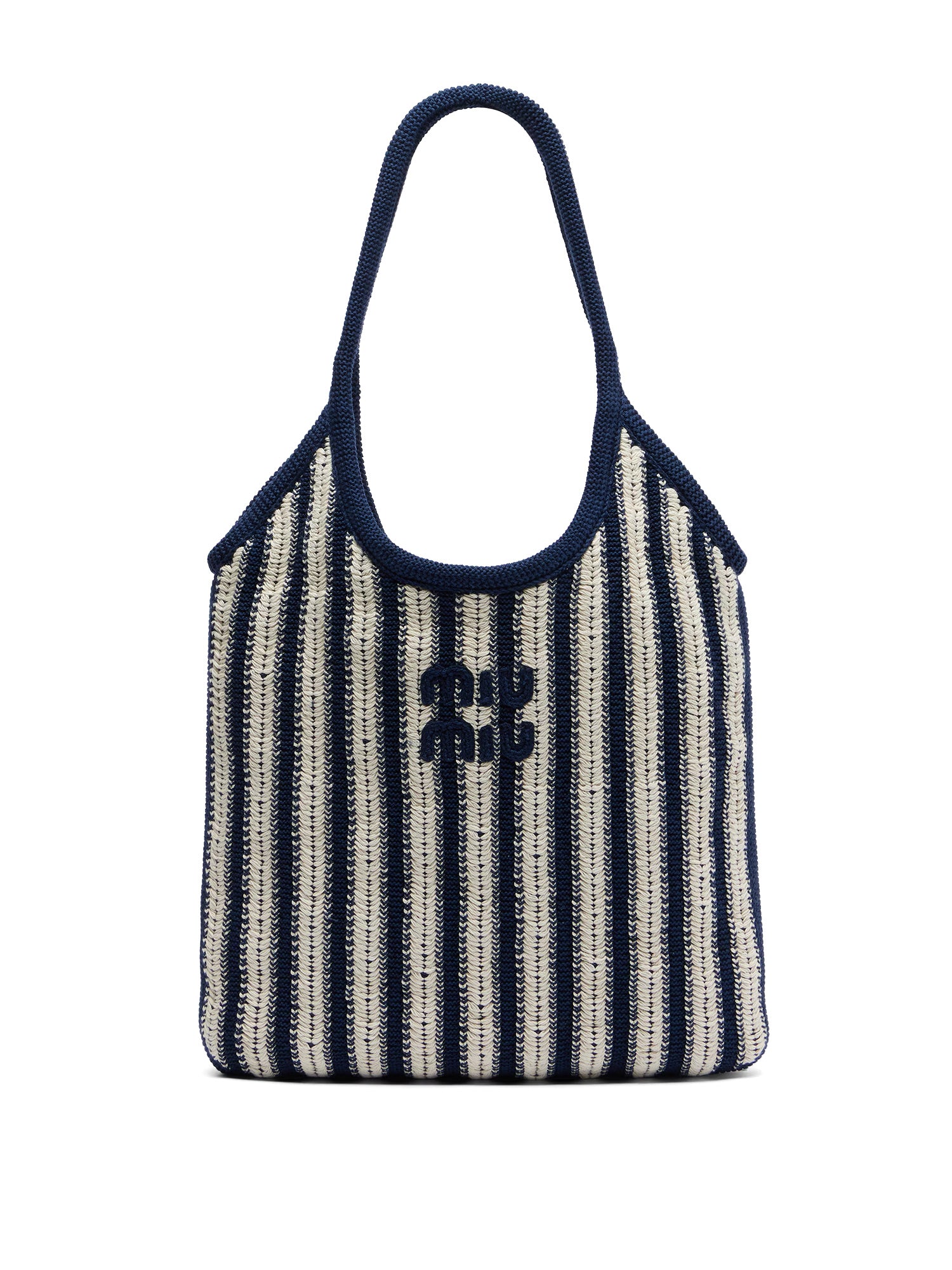 Ivy Striped Crochet Tote