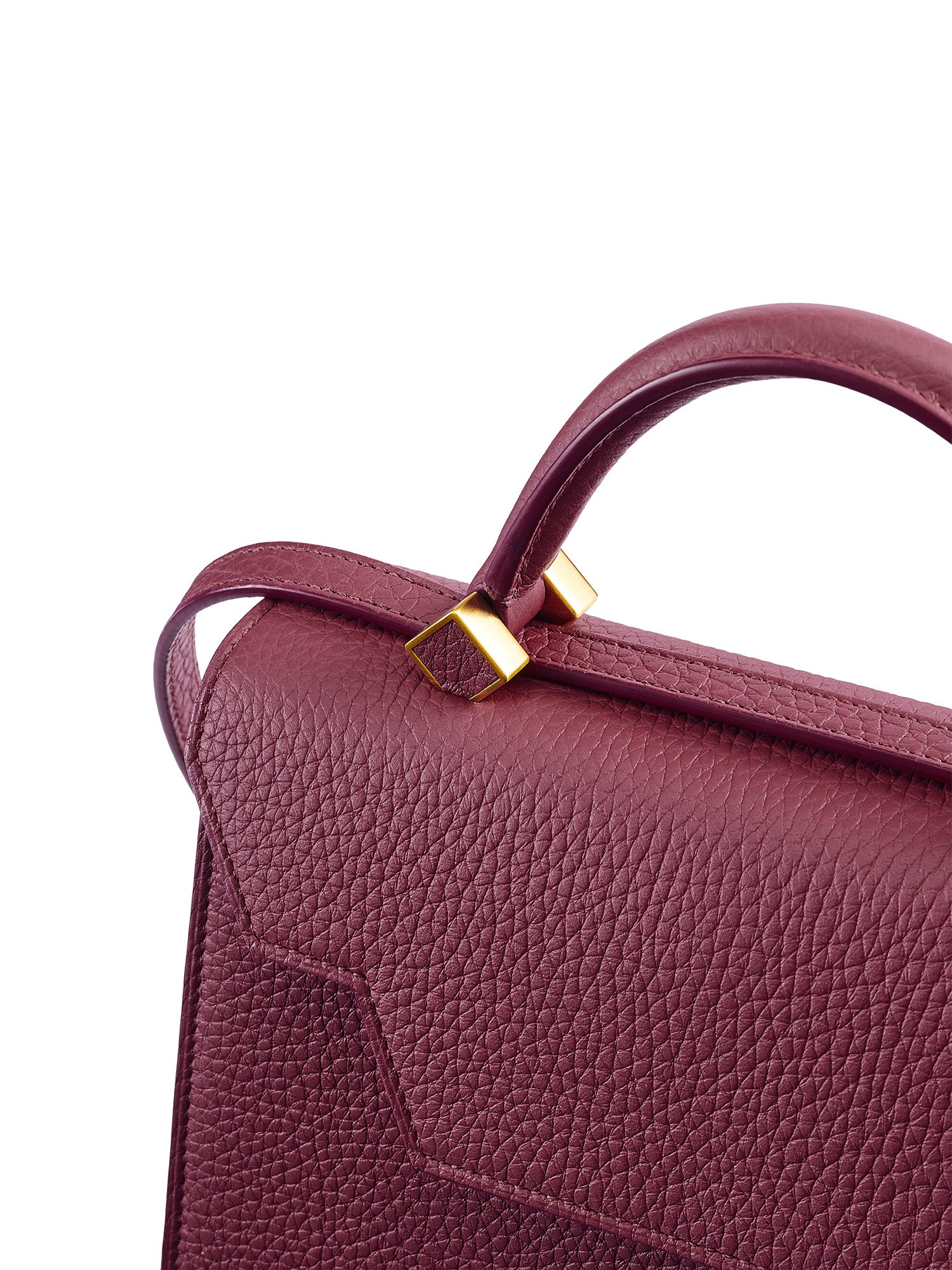 Genevieve PM Taurillion Bag with Brushed Gold