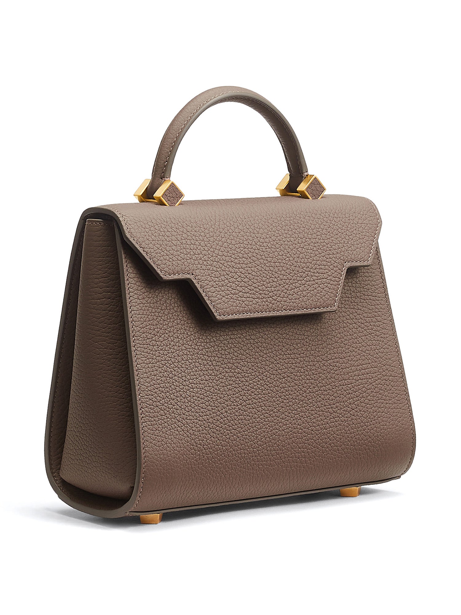 Genevieve PM Taurillion Bag with Brushed Gold