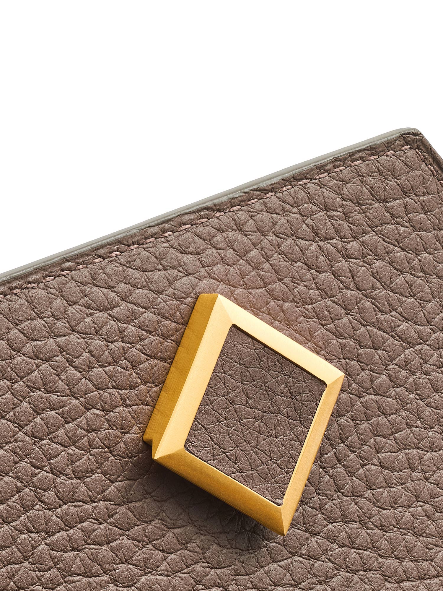 Genevieve PM Taurillion Bag with Brushed Gold