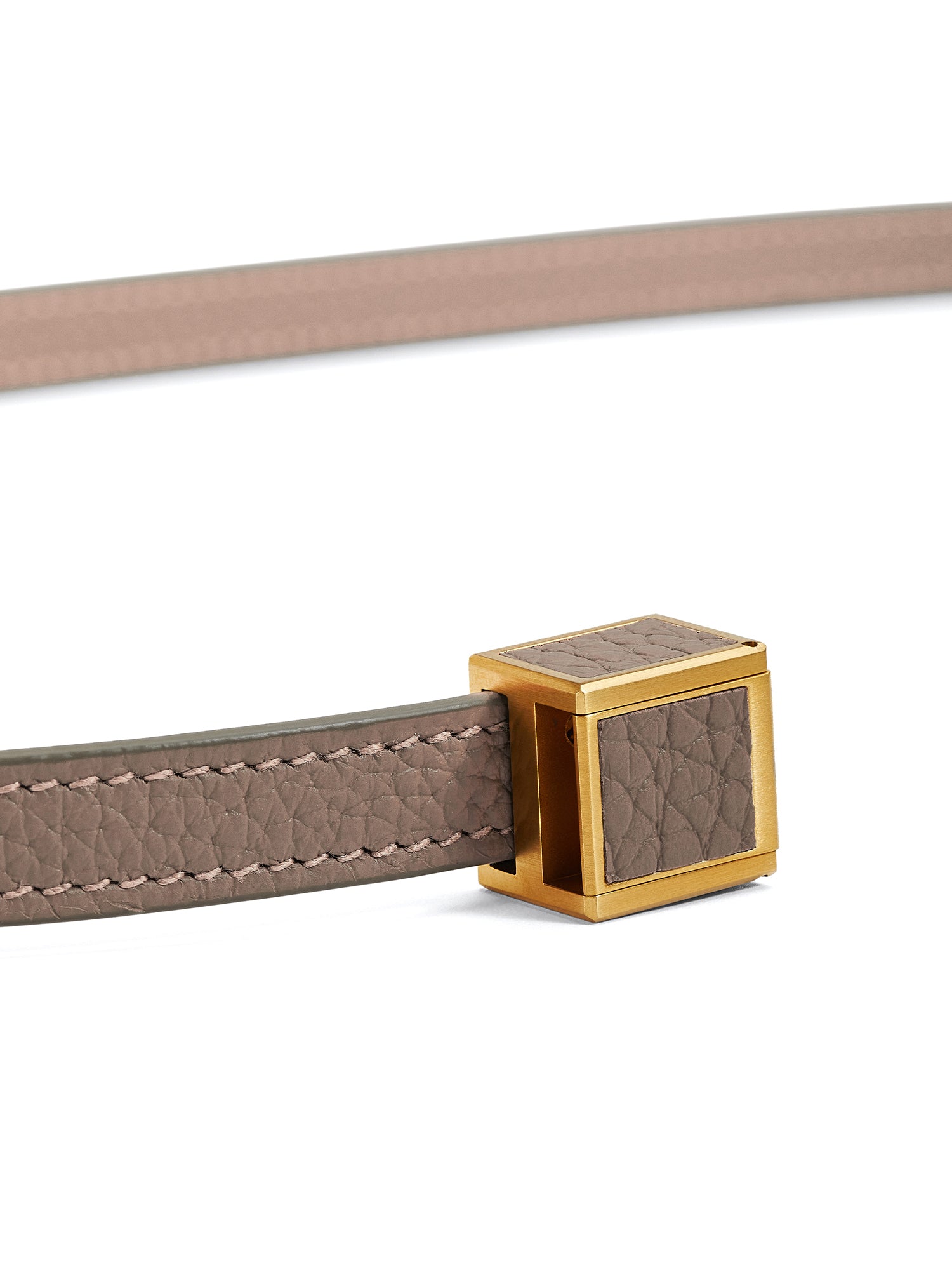Genevieve PM Taurillion Bag with Brushed Gold