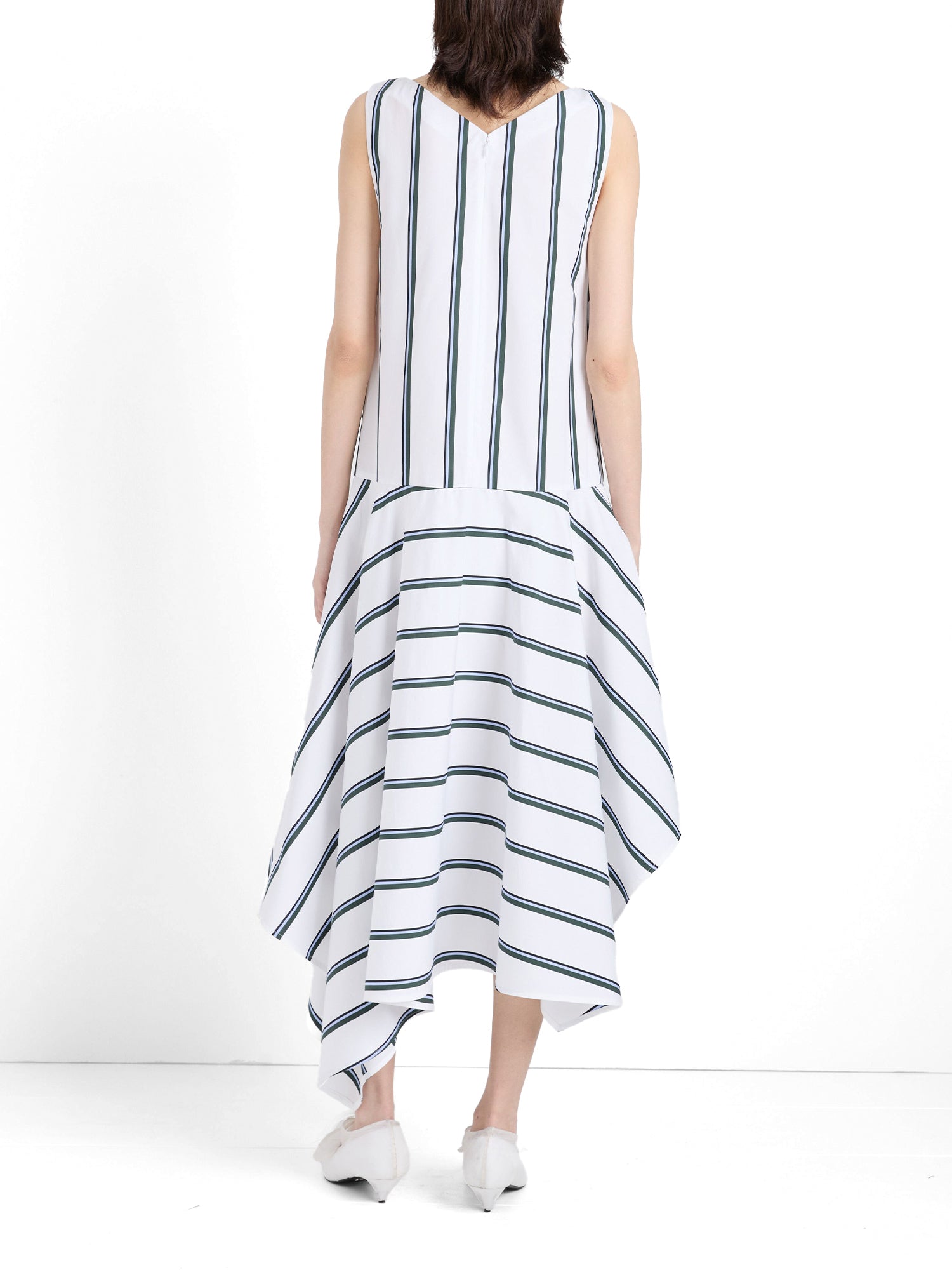 Beatriz Cotton-Silk Midi Dress