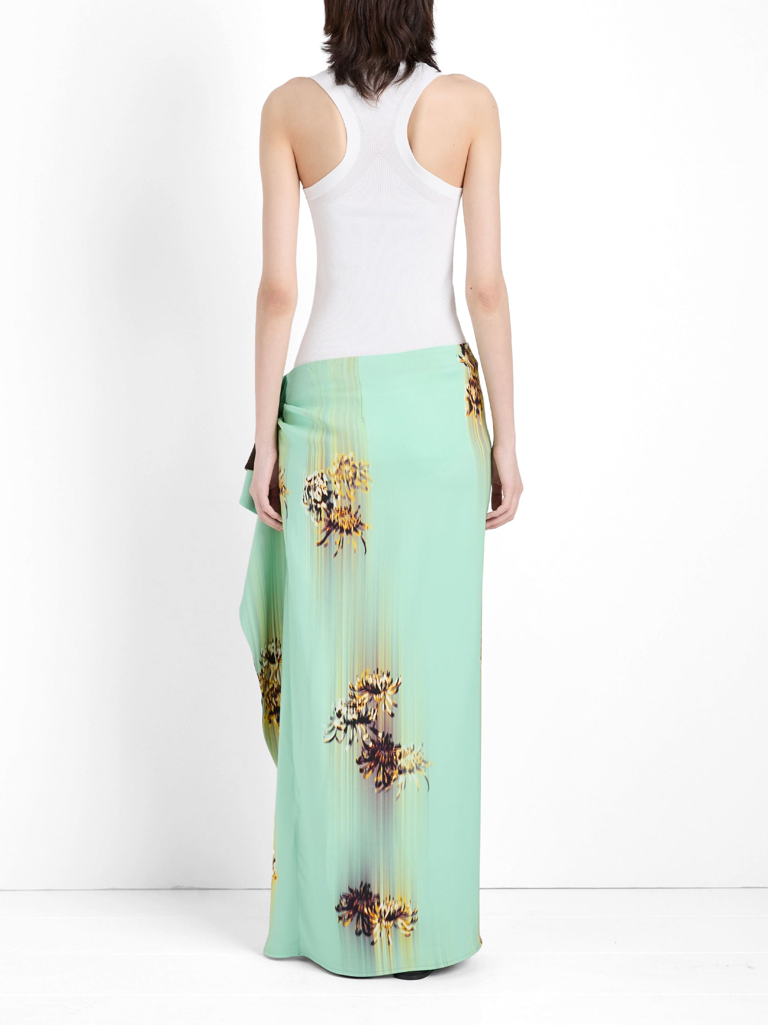 Cella Matte Double Crepe Maxi Skirt