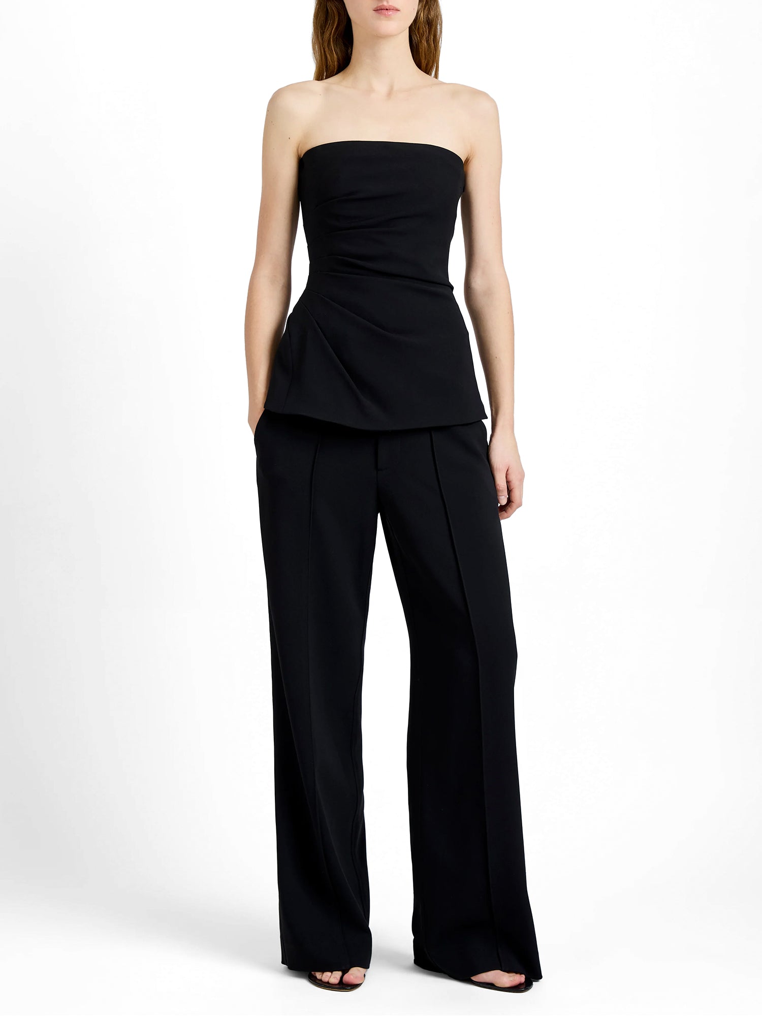 Damea Matte Double Crepe Strapless Top