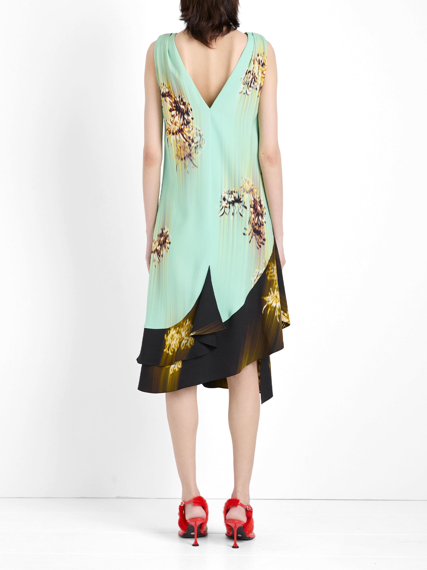 Rhetta Printed Viscose Cady Dress