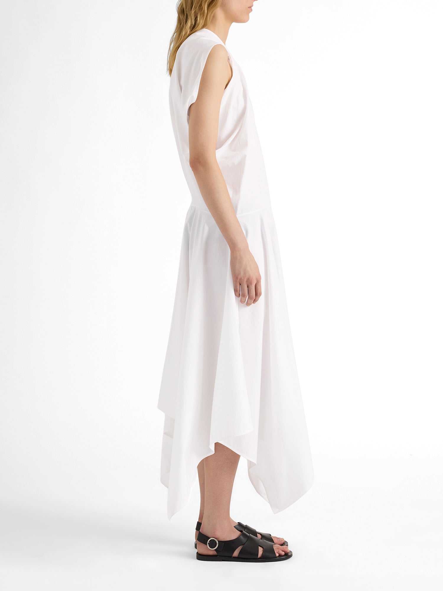 Sybella Classic Cotton Shirting Midi Dress