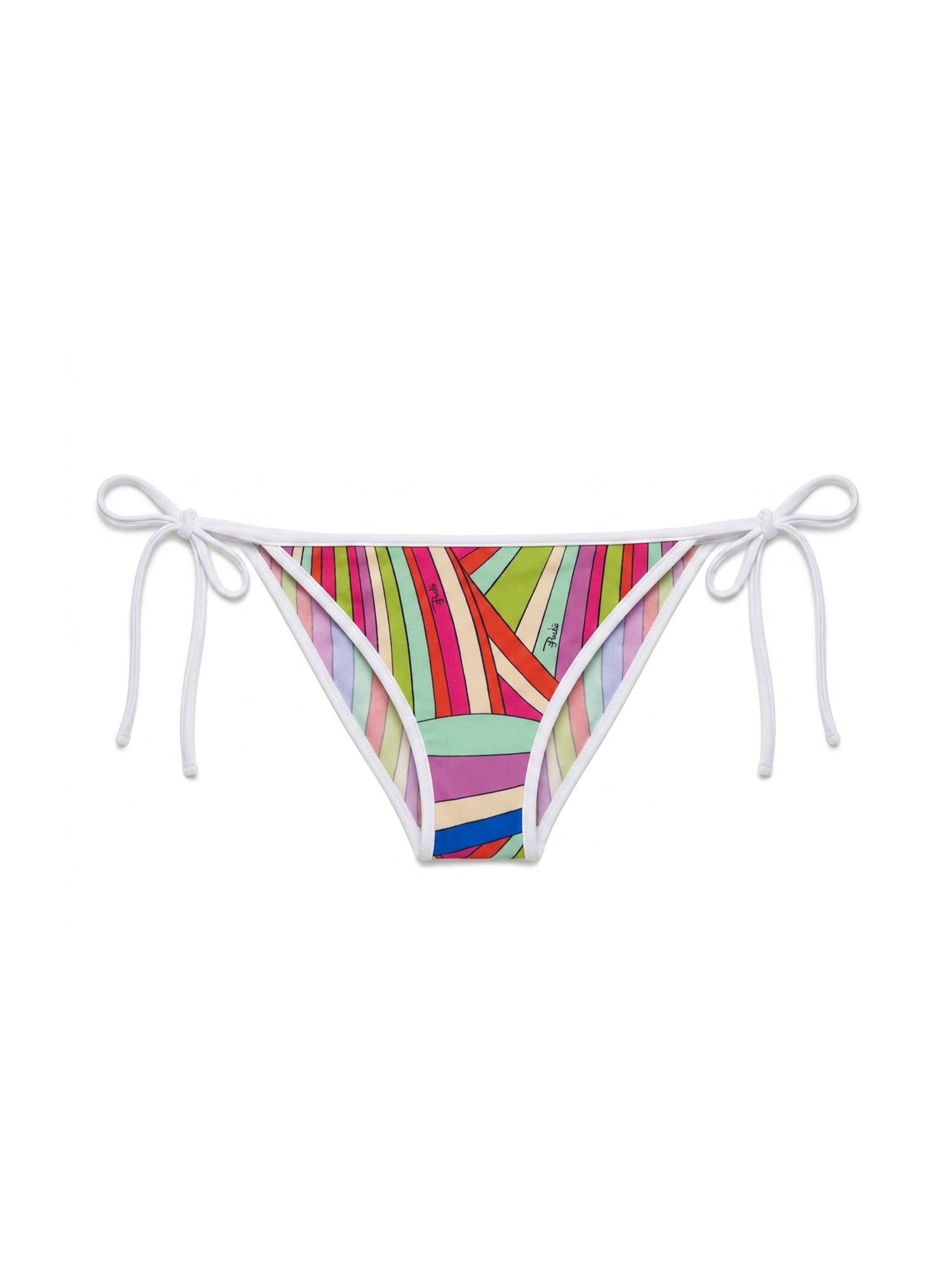 Iride Print Triangle Bikini Bottoms