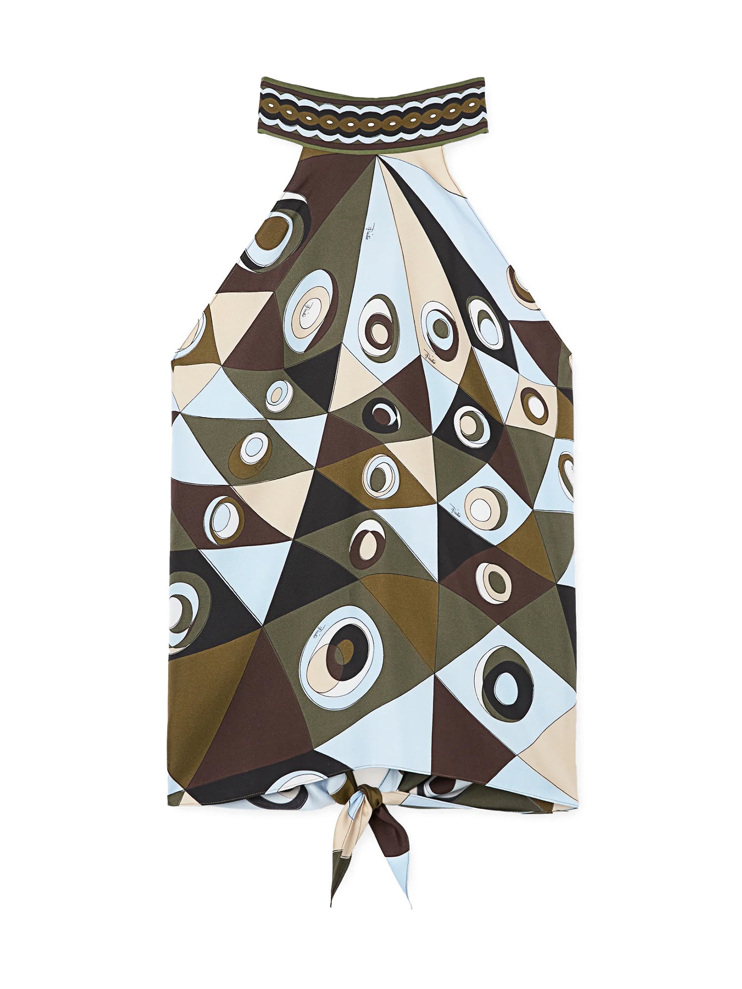 Occhi Print Halter Top