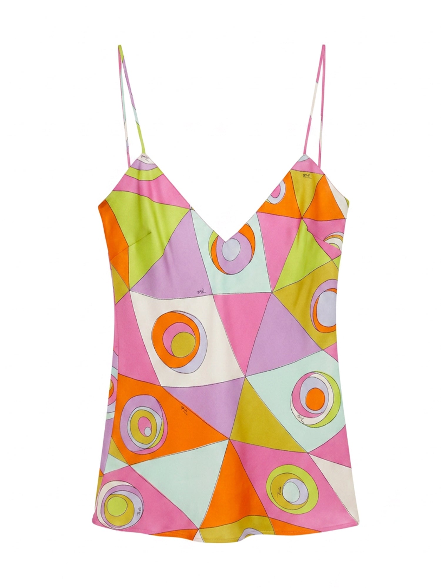 Occhi Print Silk Twill Cami