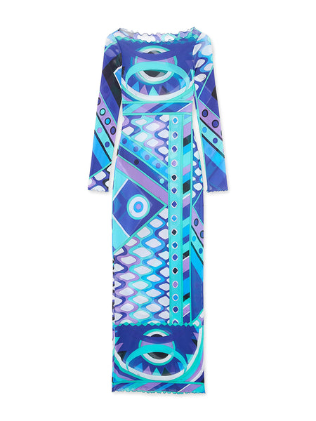 Pucci - Vivara Print Tulle Dress - Size: 44