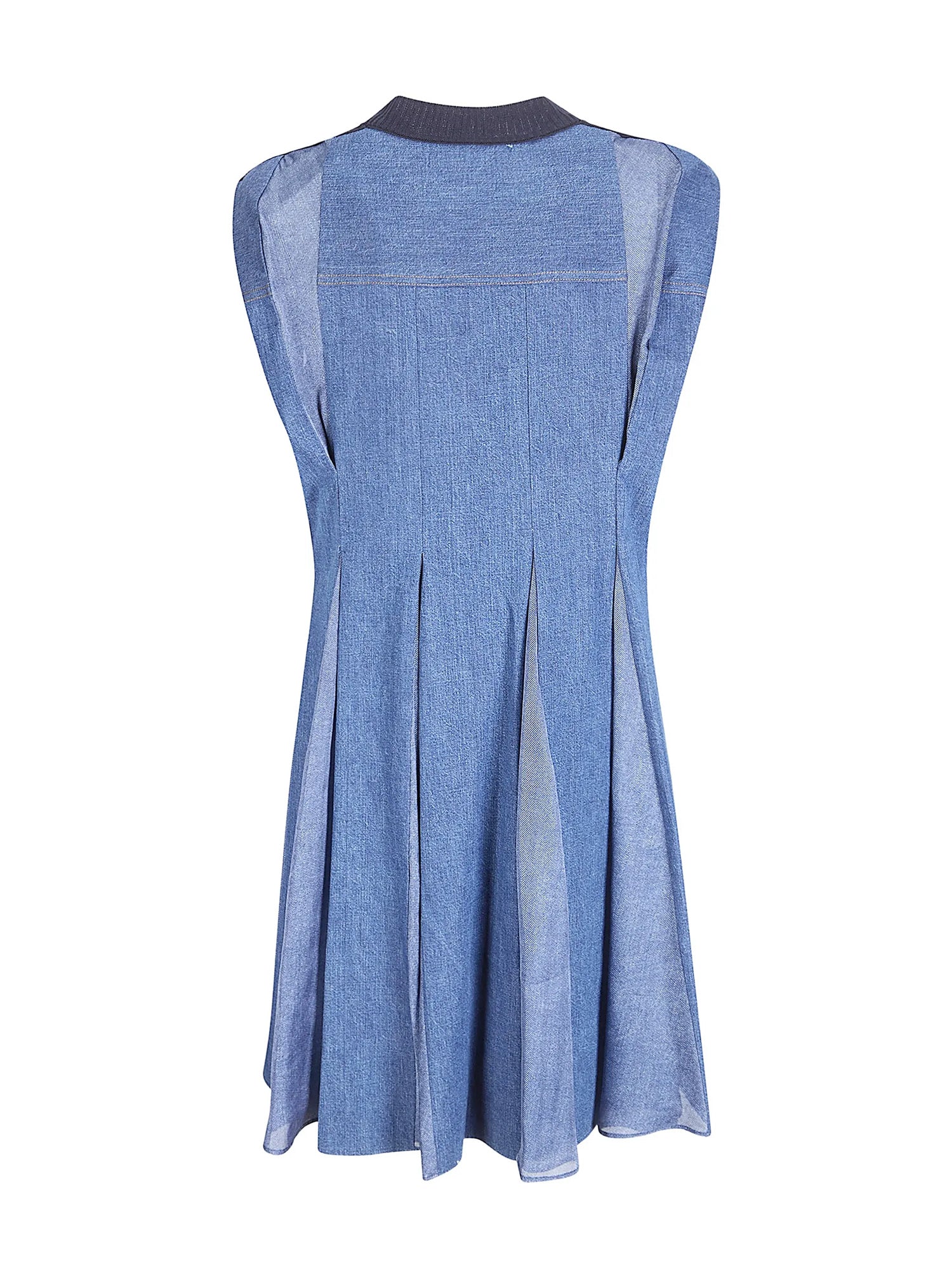 Denim x Knit Mini Dress