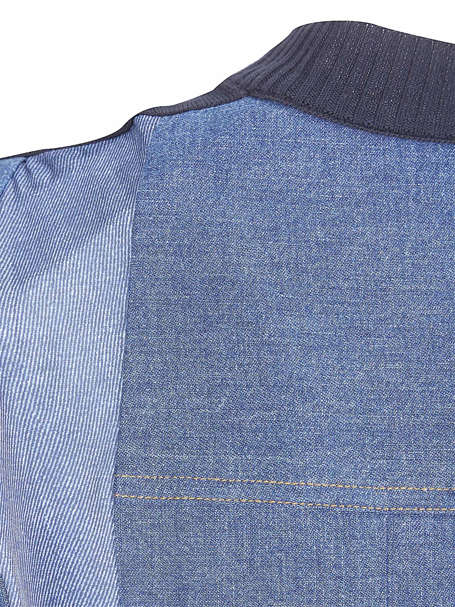 Denim x Knit Mini Dress