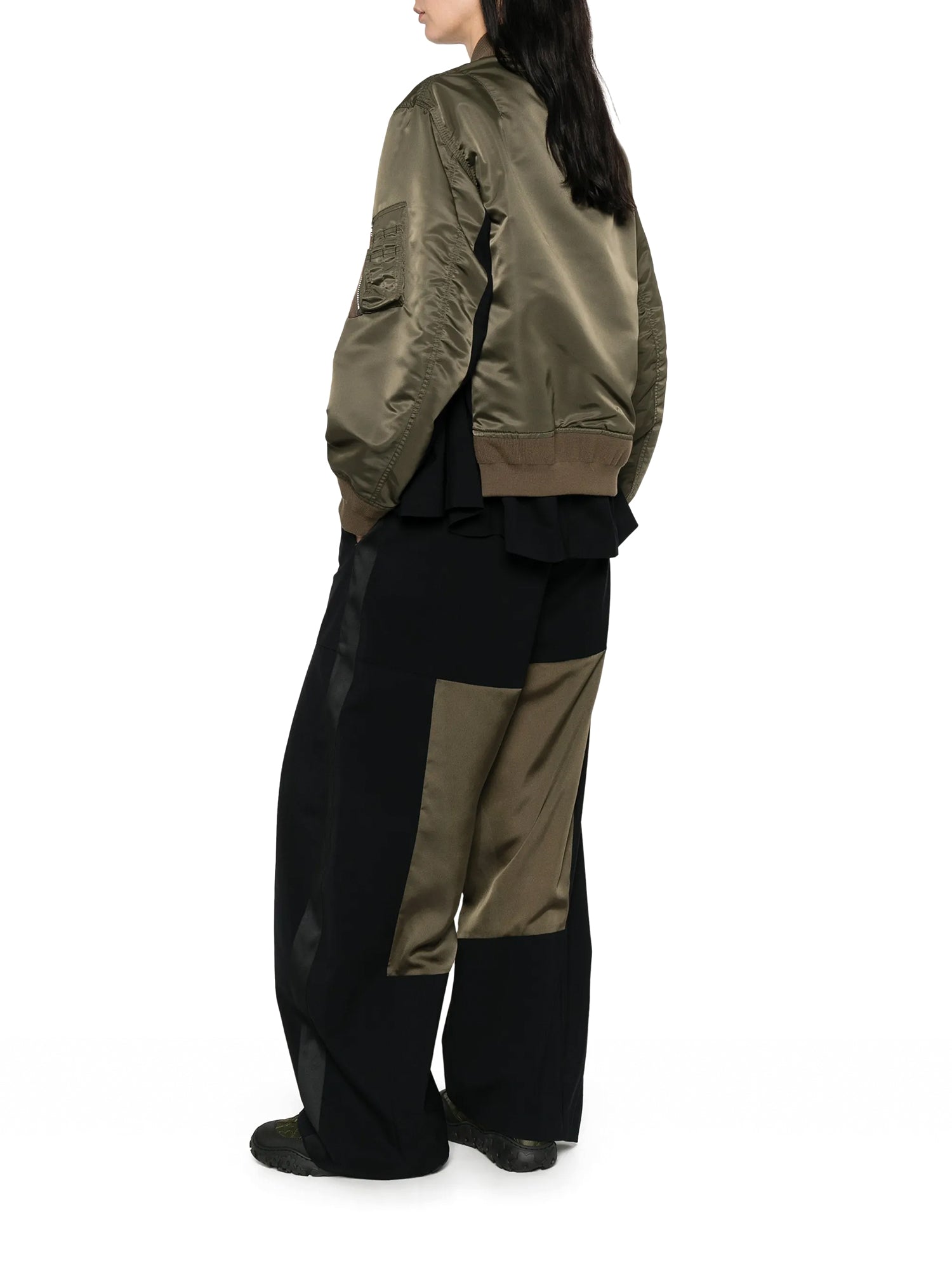 Nylon Twill x Wool Suiting Blouson