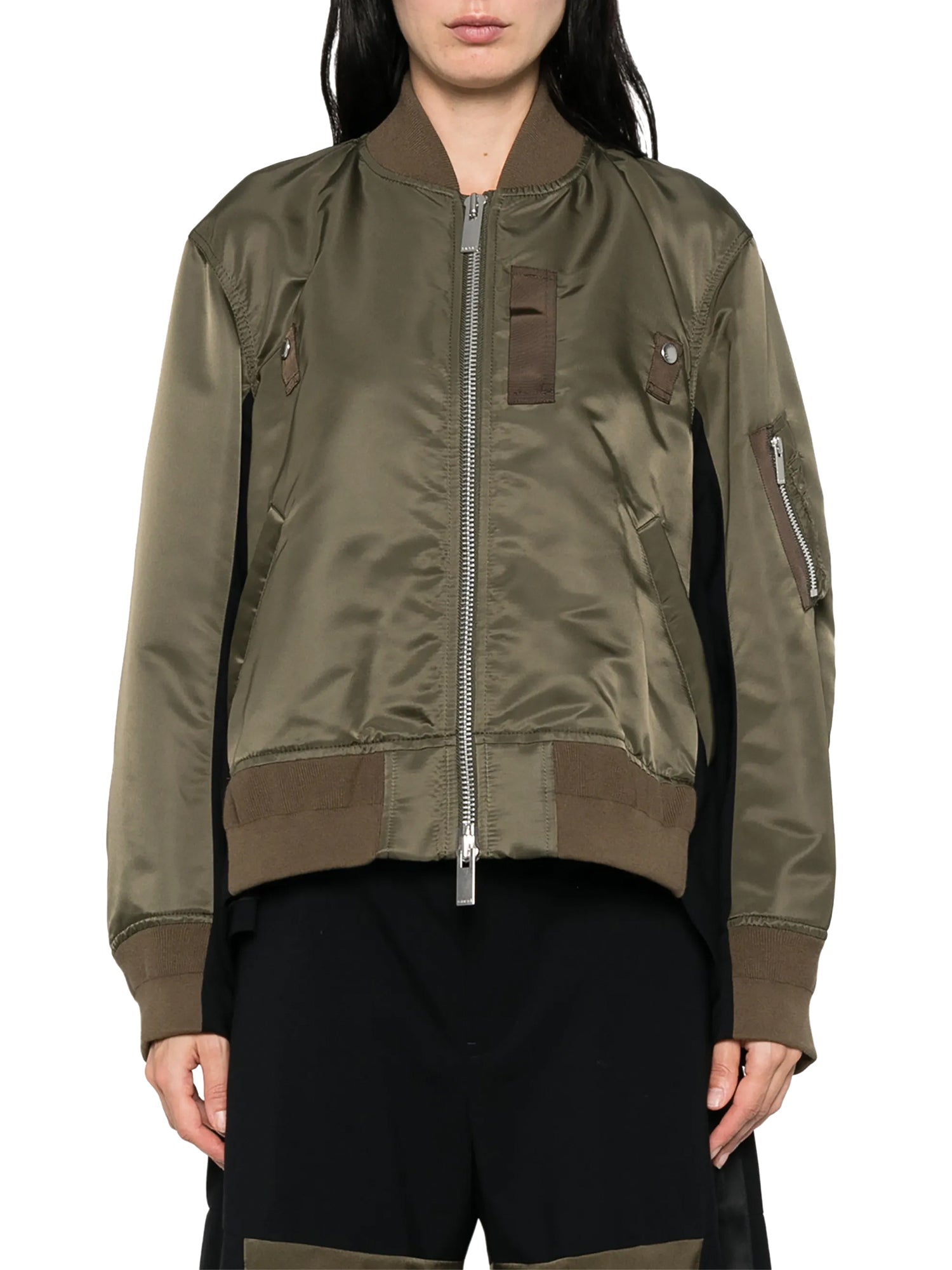 Nylon Twill x Wool Suiting Blouson