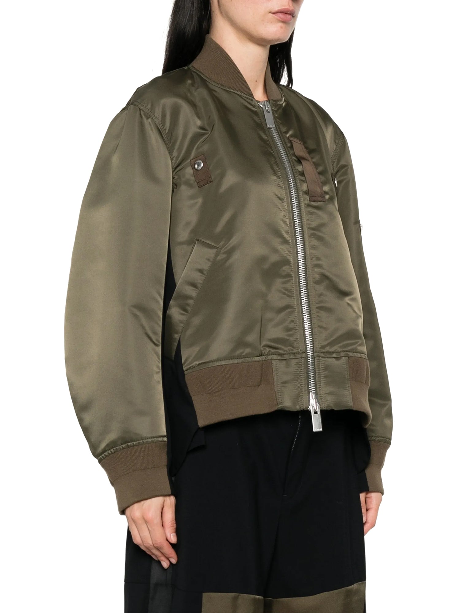 Nylon Twill x Wool Suiting Blouson