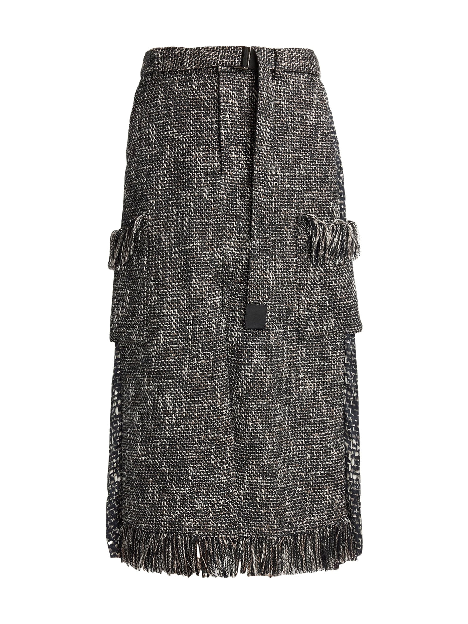 sacai | Tweed Belted Midi Skirt – Kirna Zabête