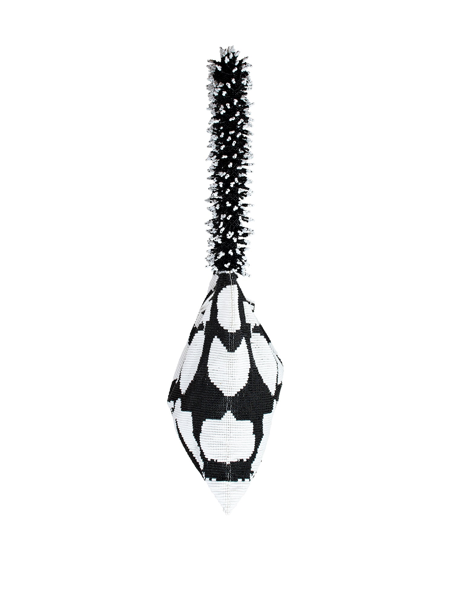 Black and White Clash of Prints Bag
