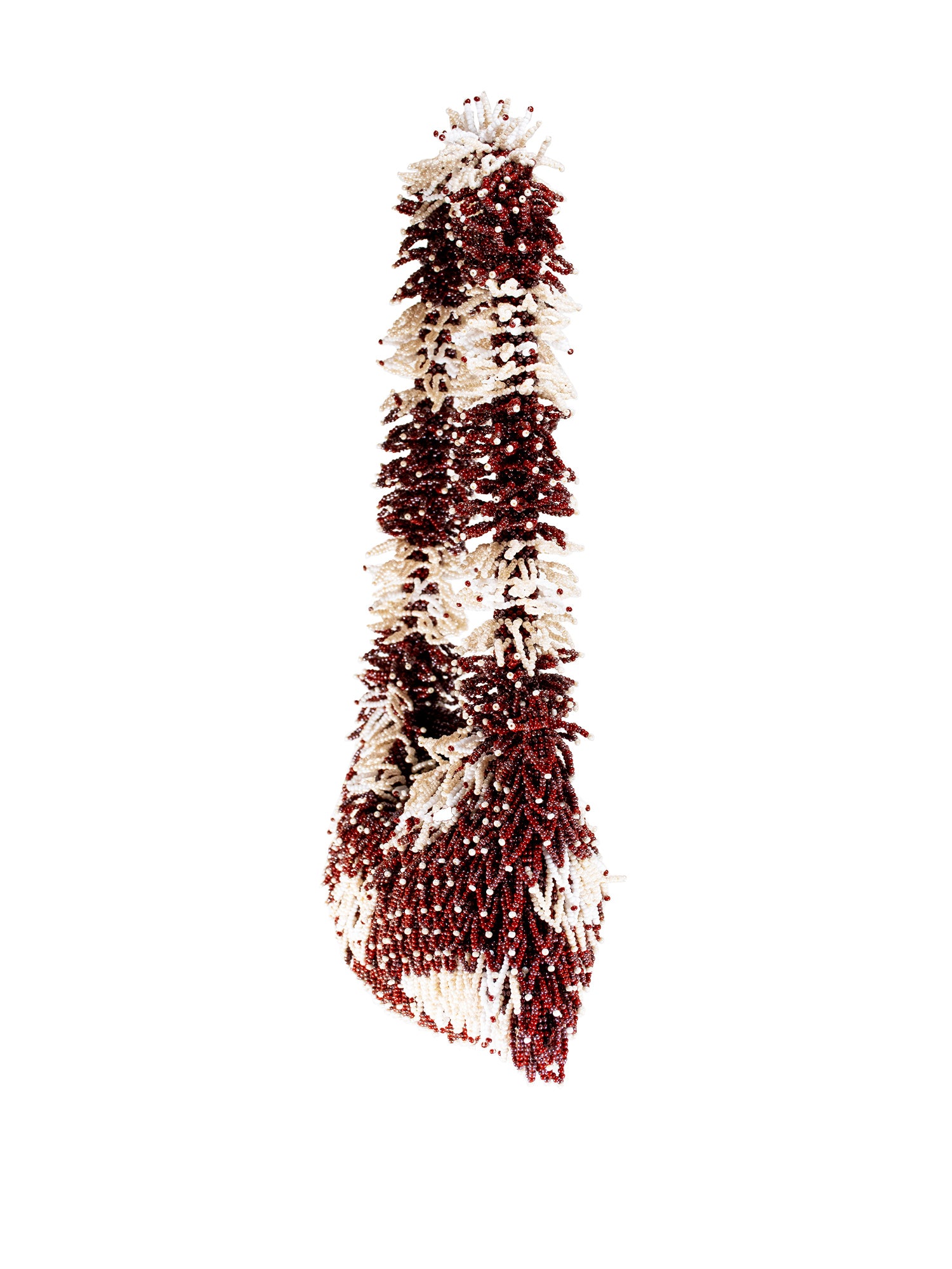 Burgundy and Cream Nina Bag