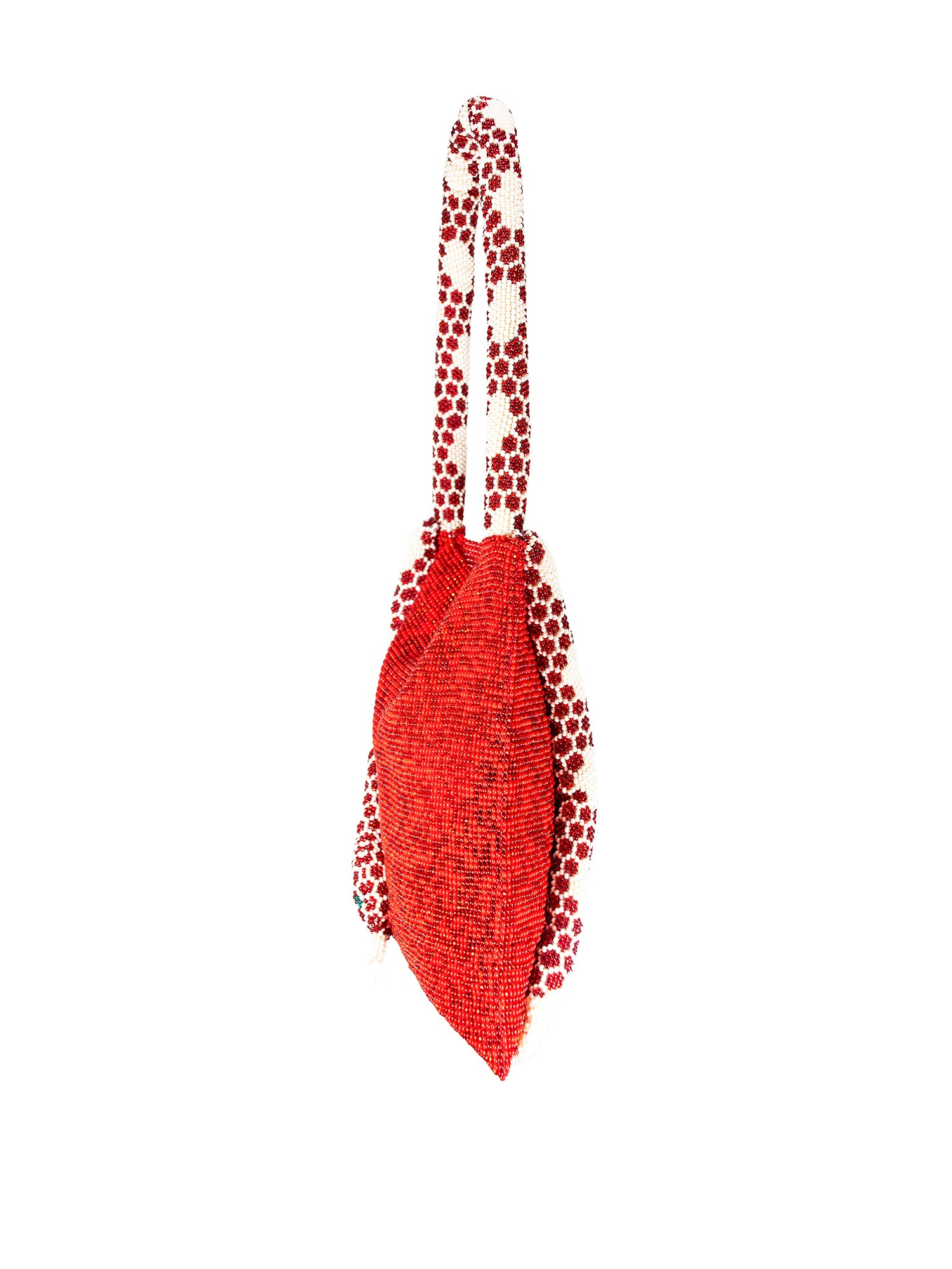 Red and White Large Serpent Bag
