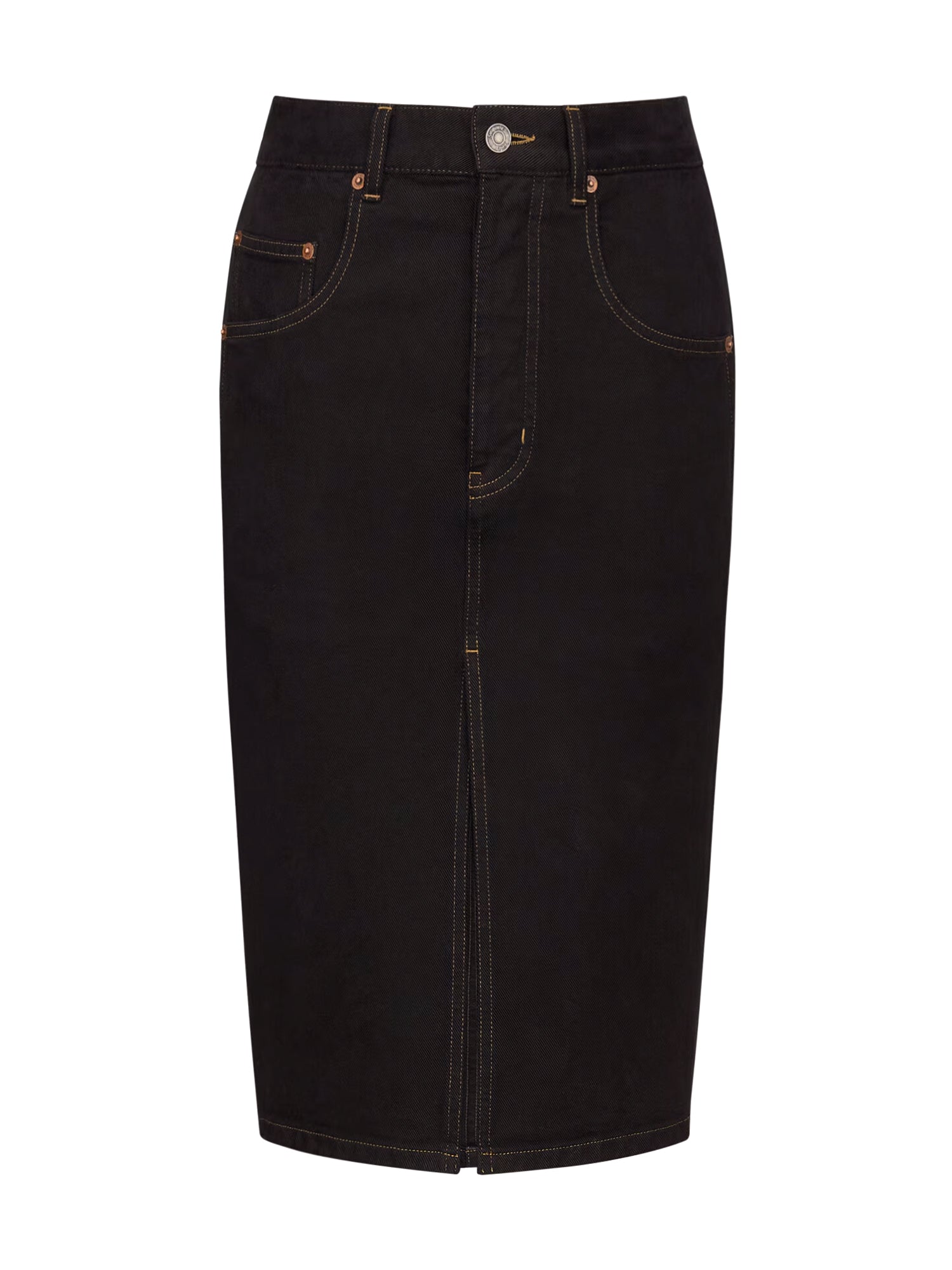 Baggy Denim Pencil Skirt