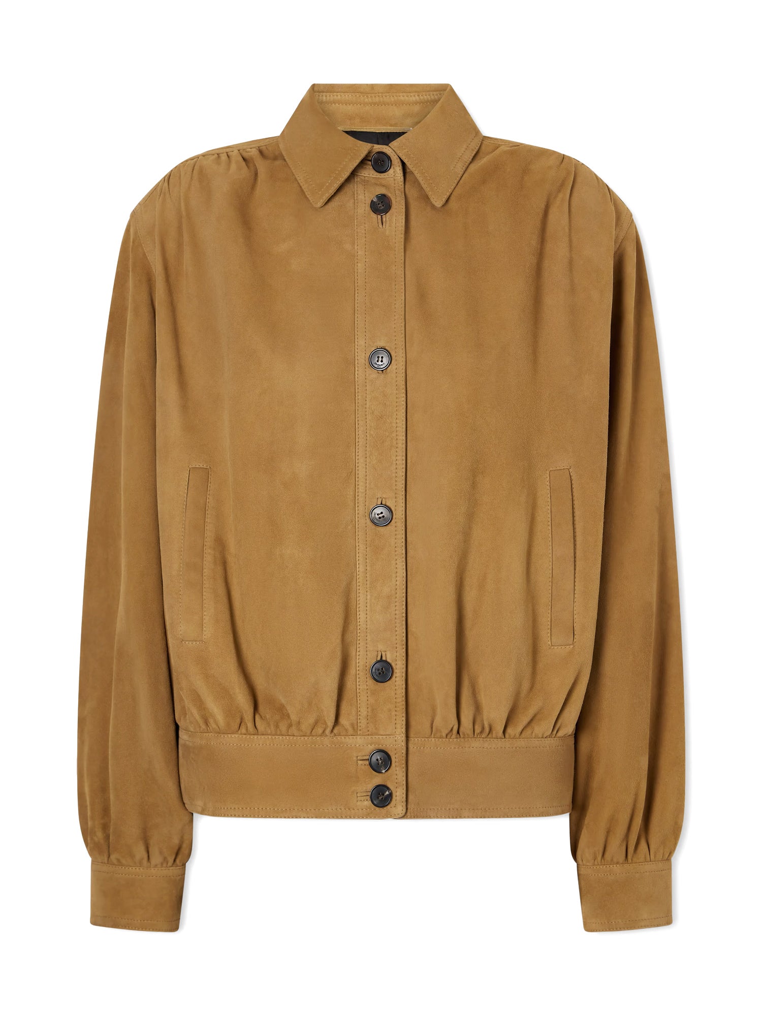 Suede Blouson Jacket