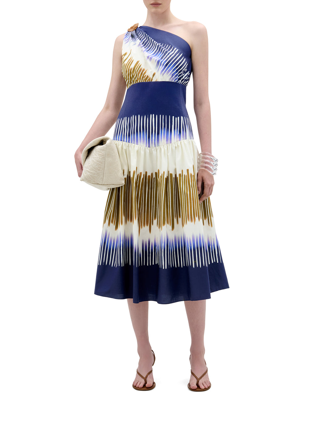 Silvia Tcherassi Catalina Dress | Blue/Off White | Size S