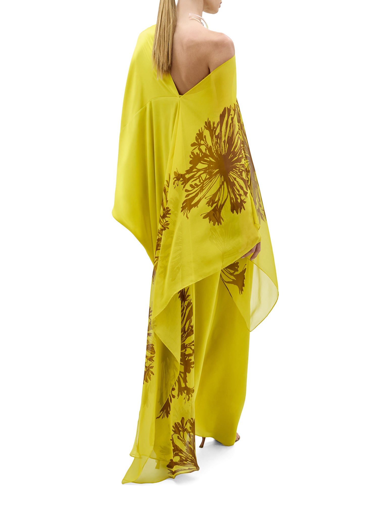Jade Layered Silk Maxi Dress