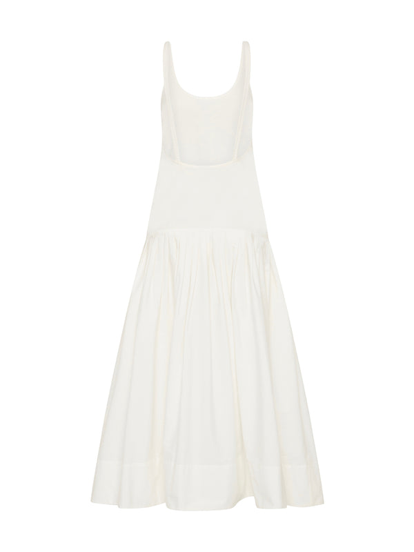 Relaxed Pleat Maxi Dress