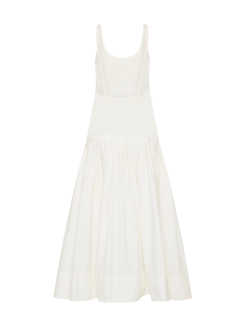 st agni ribbed knit and poplin maxi dress St. Agni - Ribbed jersey and cotton-blend poplin maxi dress