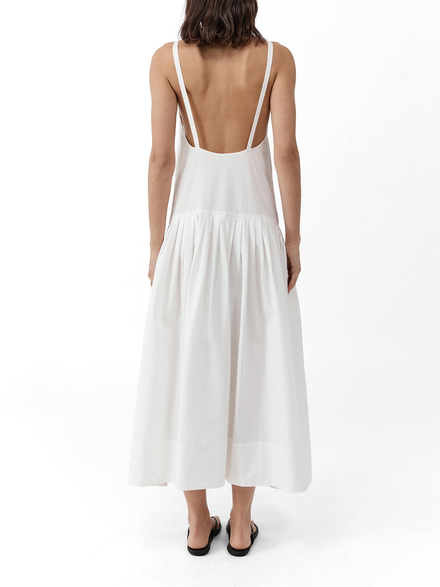 Relaxed Pleat Maxi Dress