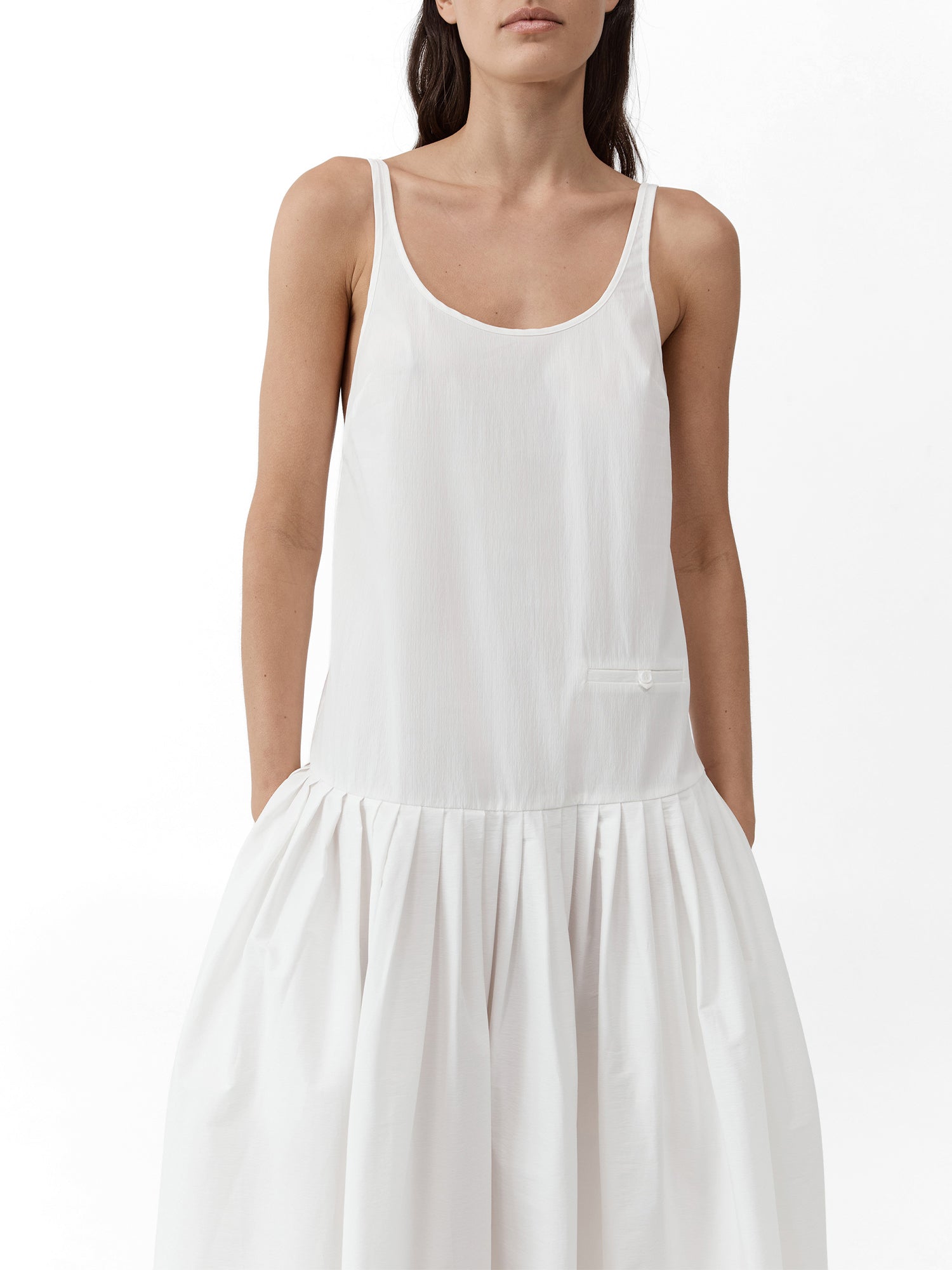 Relaxed Pleat Maxi Dress