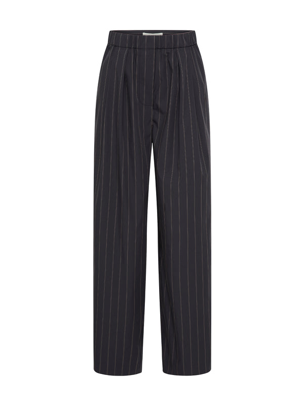 Striped Relaxed Pleat Pants